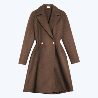 Genuine Fox Fur Collar Cashmere Poncho Shawl